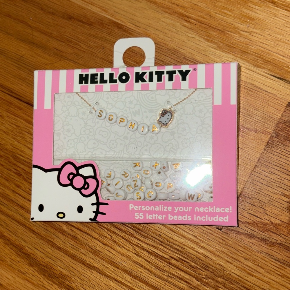 New Sanrio Hello Kitty DYI Letter Necklace Kit.